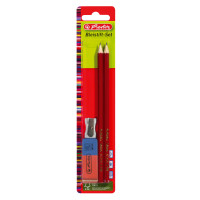 Herlitz Bleistift mit Radierer und Spitzer