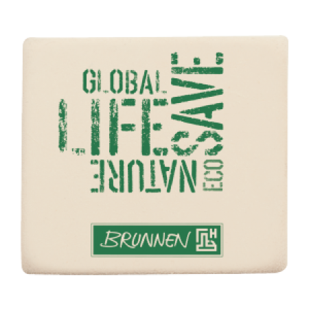 Brunnen Radiergummi aus Naturkautschuk